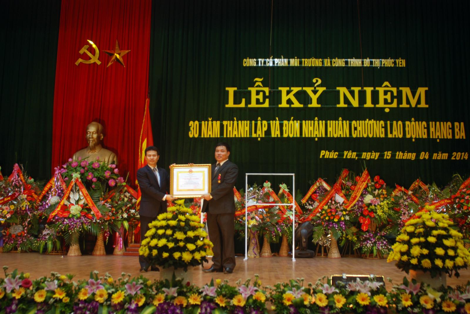 Lễ kỷ niệm 30 năm thành lập và đón nhận Huân Chương Lao Động Hạng Ba 2014